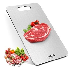 Stainless Steel Cutting Board with Handle